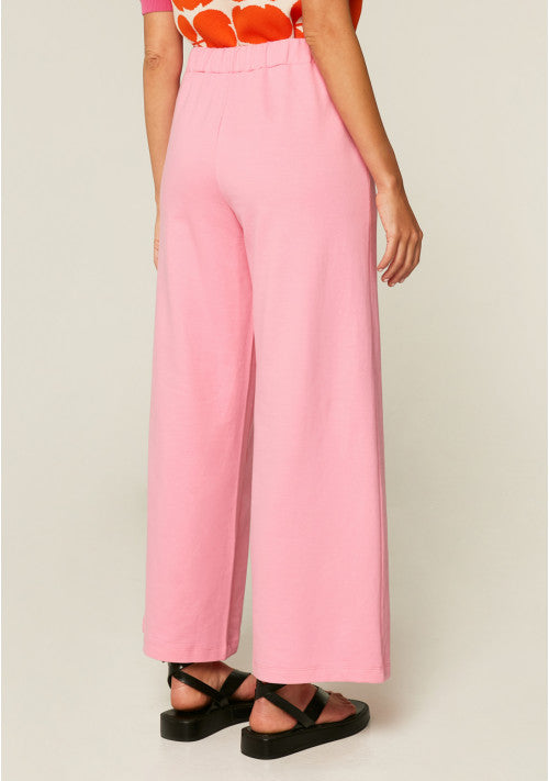 Pantaloni in felpa rosa